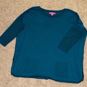 EUC Lilly Pulitzer Cobo oversized tunic sweater sz L